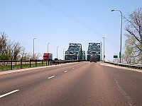 USA - Mitchell IL - I-270 Bridges across Mississippi River (11 Apr 2009)